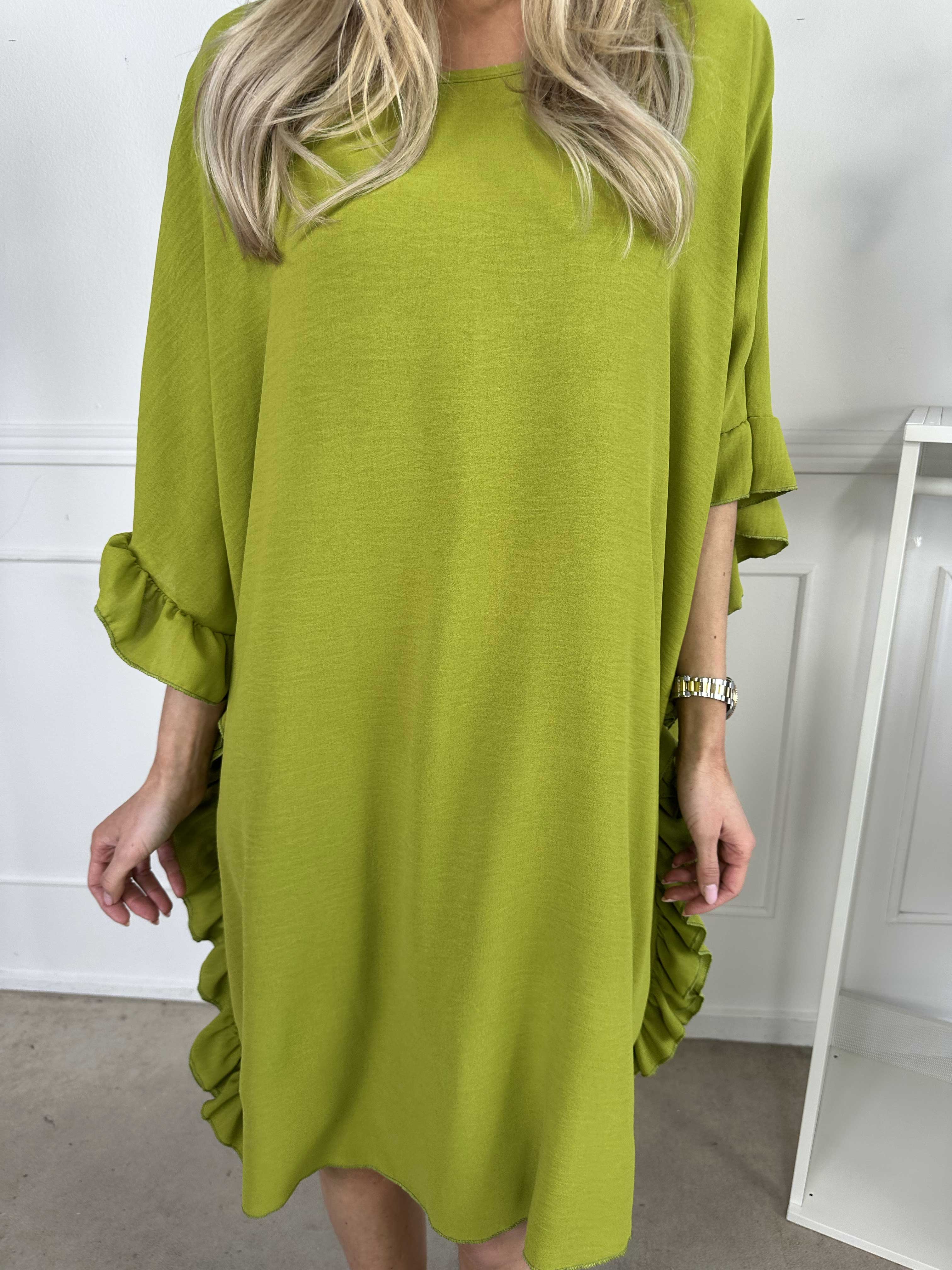 Cille - Söt tunika med volanger i sidorna